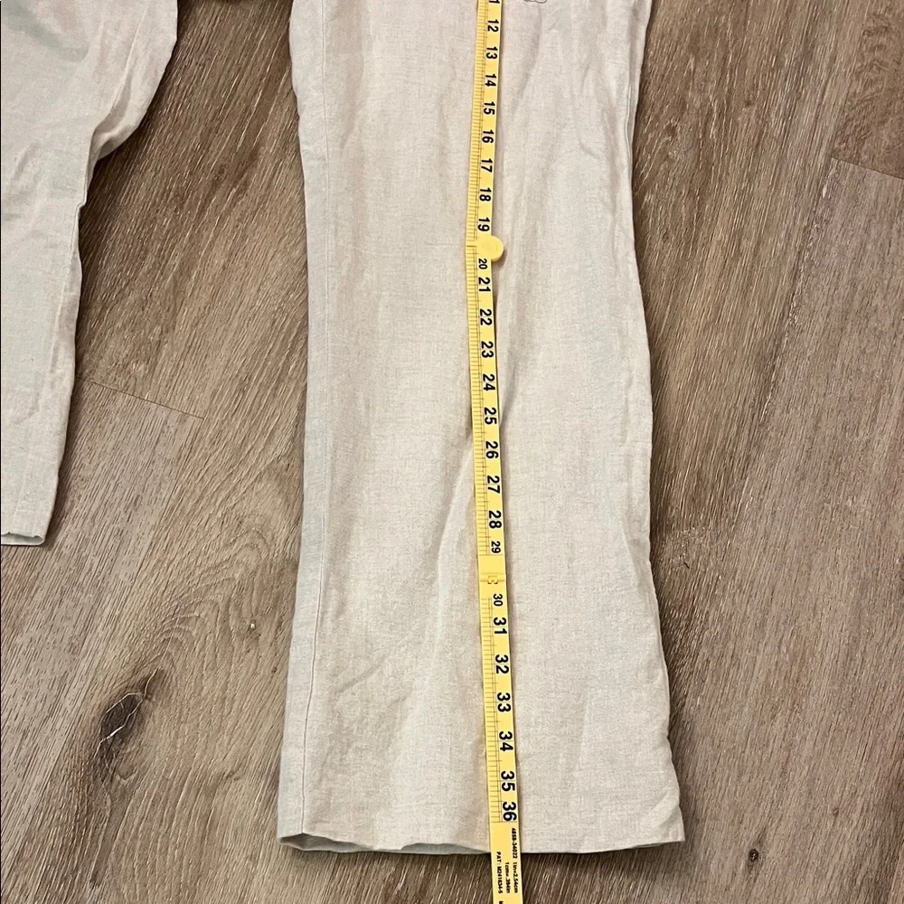 Banana Republic Cream Linen Pants